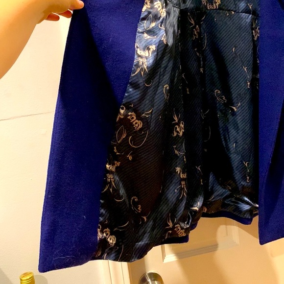 Deep Blue Massimo Pea Coat - Picture 5 of 7